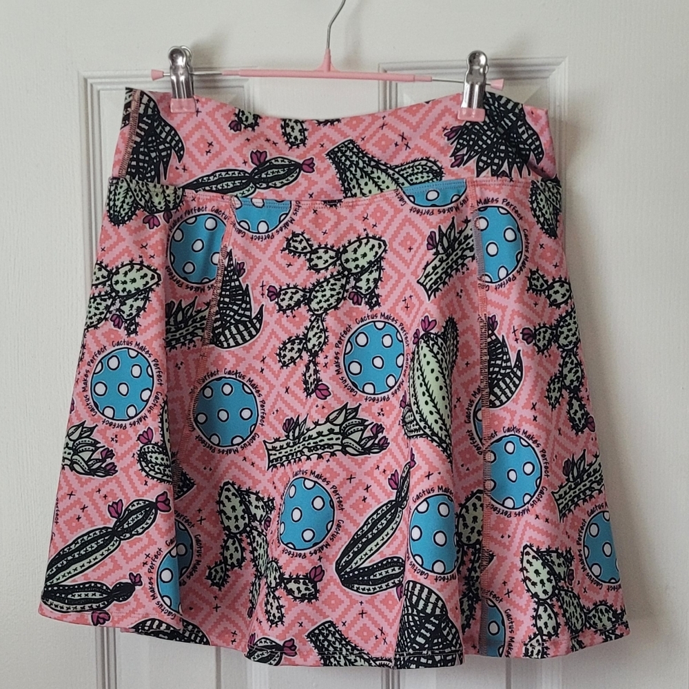 PICKLEBALL SKIRT "CACTUS MAKES PERFECT"  SIZE L By Bella Bella